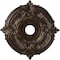 Ekena Millwork Attica PVC Medallion (Canopies up to 6 3/4"), 19"OD x 3 1/2"ID x 1"P, Textured Metallic Mystic Brown CMP19ATAMB - alternate 1